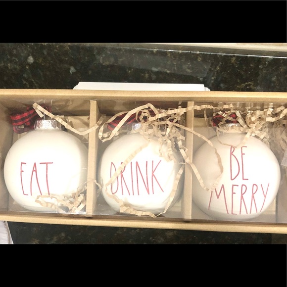 Rae Dunn Other - Rae Dunn set of 3 ornaments